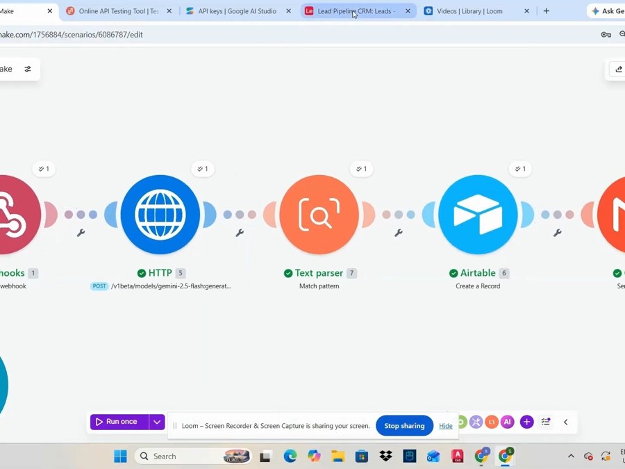 AI lead scoring automation built in Make.com